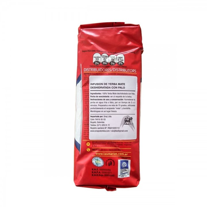 TARAGUI Yerba Mate Mezcla Regular Energizante 500g T2050 Taragüi