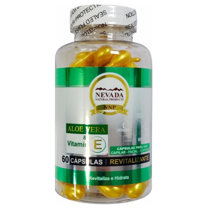 Nevada Aloe Vera y Vitamina E 60 Capsulas Revitalizantes Uso Topico C1001 Nevada Natural Products