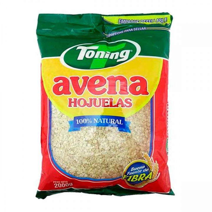 Toning Avena en Hojuelas 100% Natural 2000g D1149