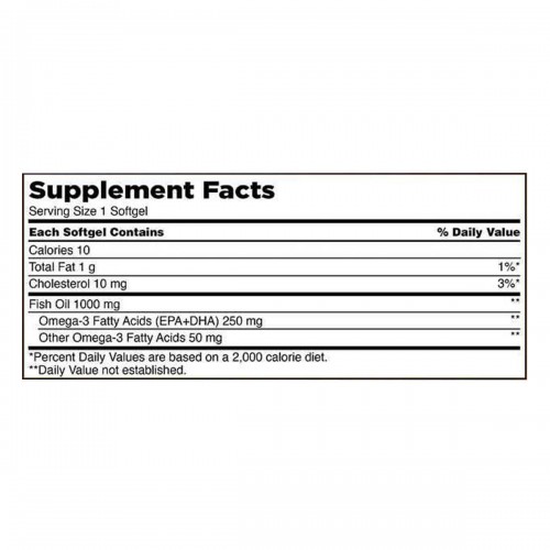 Omega 3 Fish Oíl Kirkland Signature 1000 mg 400 Cápsulas Blandas V3020 Kirkland Signature