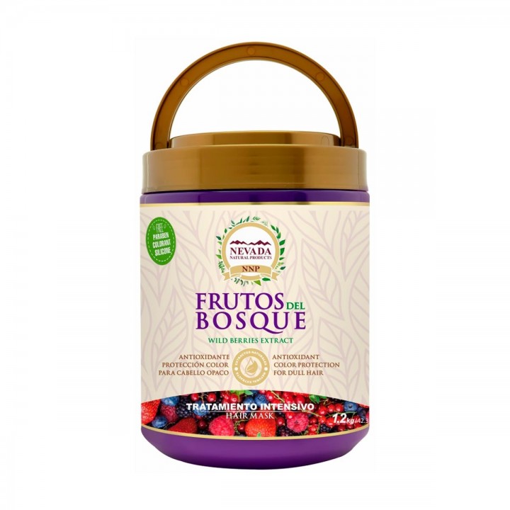 Nevada Tratamiento Frutos del Bosque Libre de Parabenos, Colorantes y Silicona 1.2 Kg C1183 Nevada Natural Products