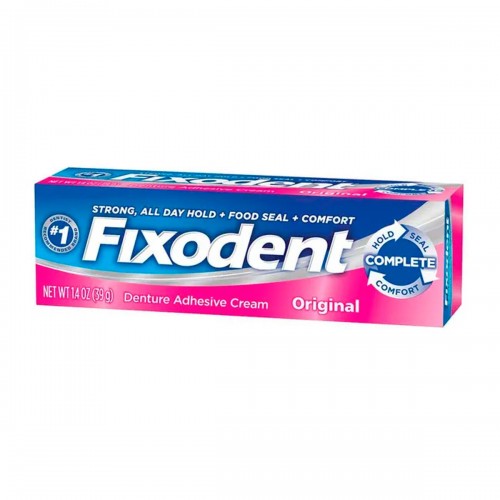 Crema Adhesiva para Dentaduras Postizas Fixodent Original 1.4 Oz (39g) C1072 FIXODENT