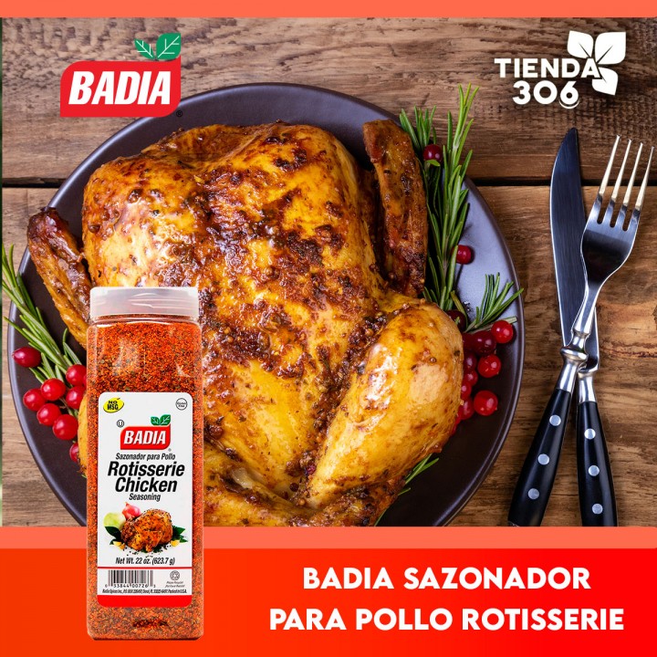 BADIA Sazonador para pollo rotisserie 623.7 gr D1191 BADIA
