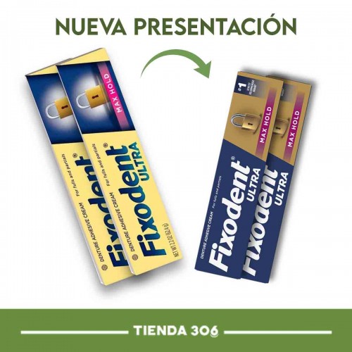 Fixodent Ultra Max Hold Adhesivo dental 2.2 OZ (62.4g) C1150 FIXODENT