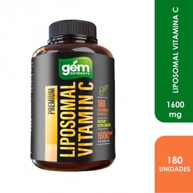 Gem Nutrients Liposomal Vitamina C 1600mg 180 capsulas V3122 GEM Nutrients