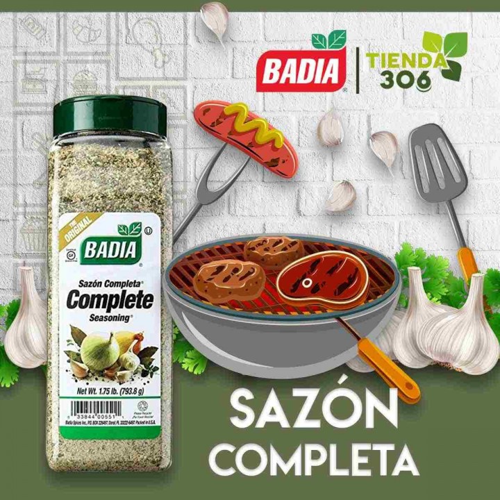 Badia Spices Sazon Completa Gluten free 1.75 lb (793.8 g) D1109 BADIA