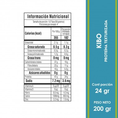 Kibo Proteina Vegetal Fina Soya Texturizada 200g D1277 KIBO