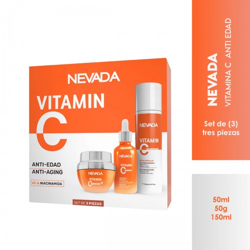 Nevada Vitamina C Set 3 Piezas C1235 Nevada Natural Products