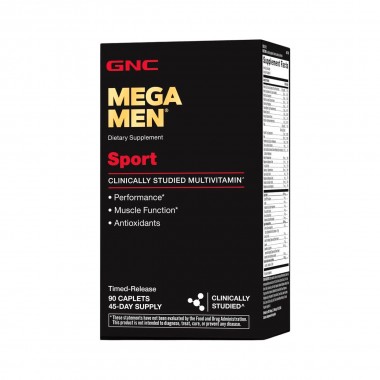 GNC MEGA MEN Sport Multivitamínicos para Hombres 90 Capsulas V3456