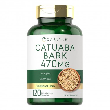 CARLYLE Corteza de Catuaba 470 mg Suplemento Herbal 120 Capsulas V3457 CARLYLE