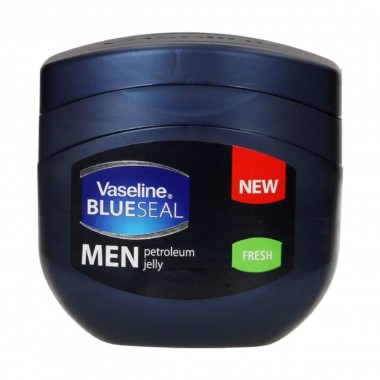 Vaseline Vaselina Men's Fresh Blue Seal Petroleum Jelly para Piel seca Libre de Parabenos Made in the USA 100 ml C1246