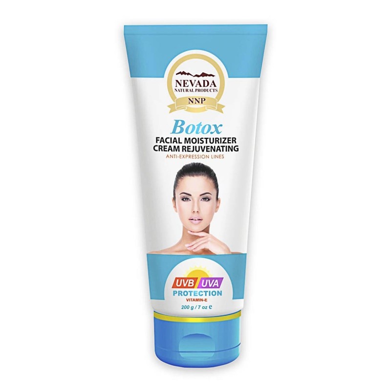 Nevada Crema Facial Rejuvenecedora Botox Protección UVB y UVA con Vitamina E 200 g C1059 Nevada Natural Products